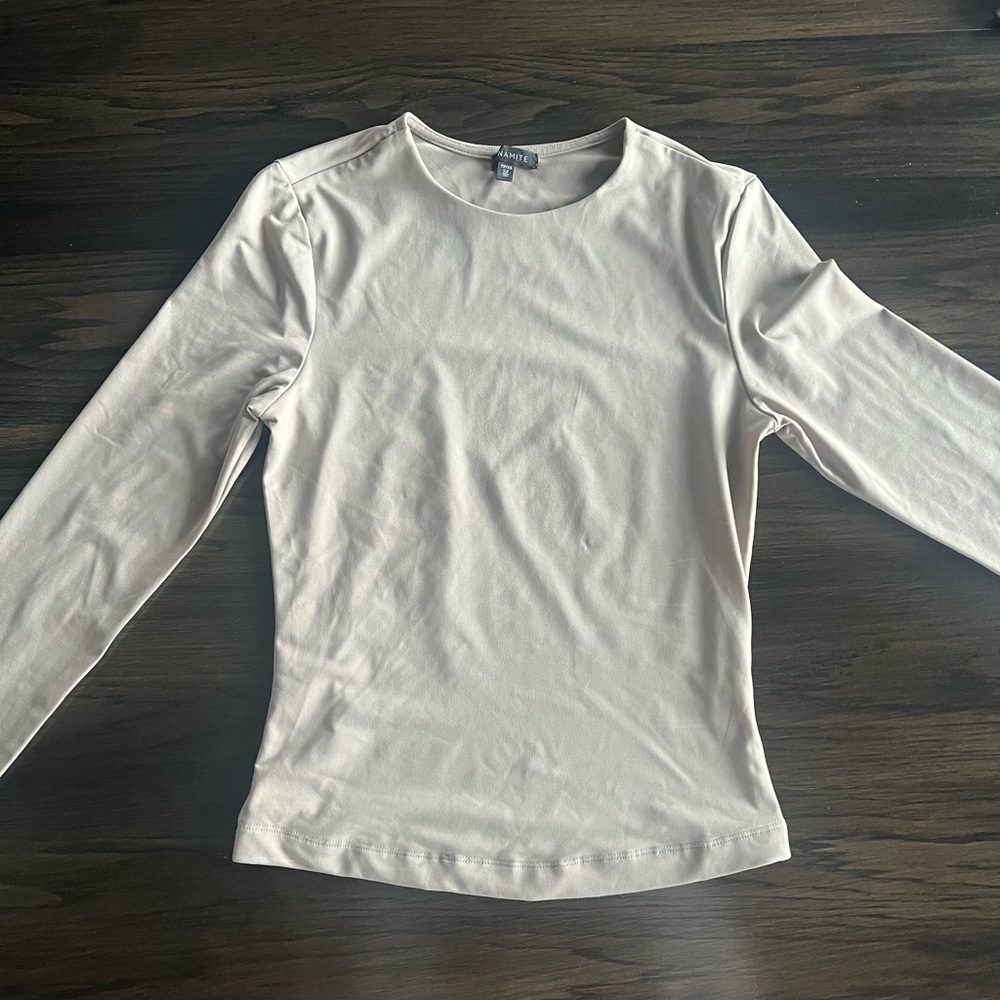 Dynamite Light Green Sculpt Long Sleeve Tee
